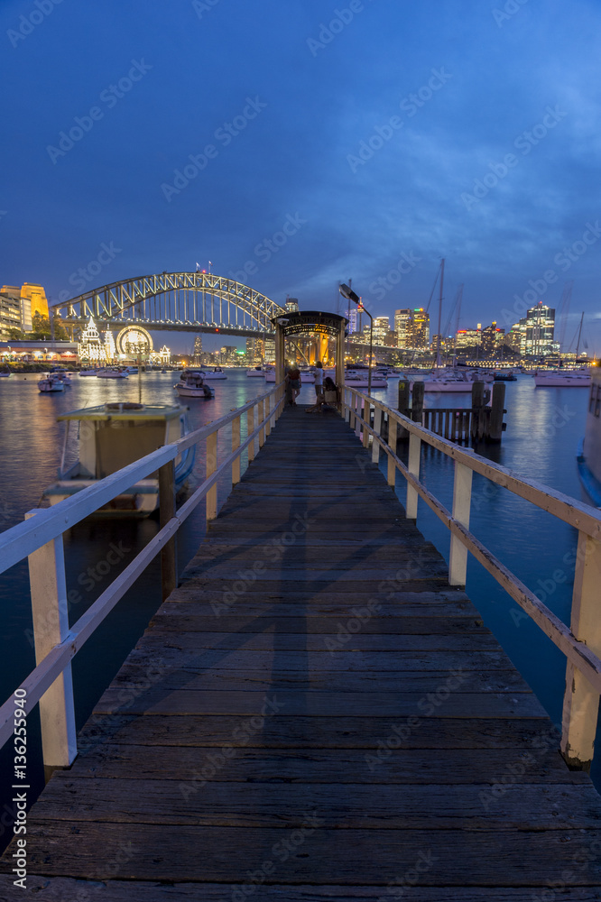 Fototapeta premium View of Sydney CBD from Lavender bay.
