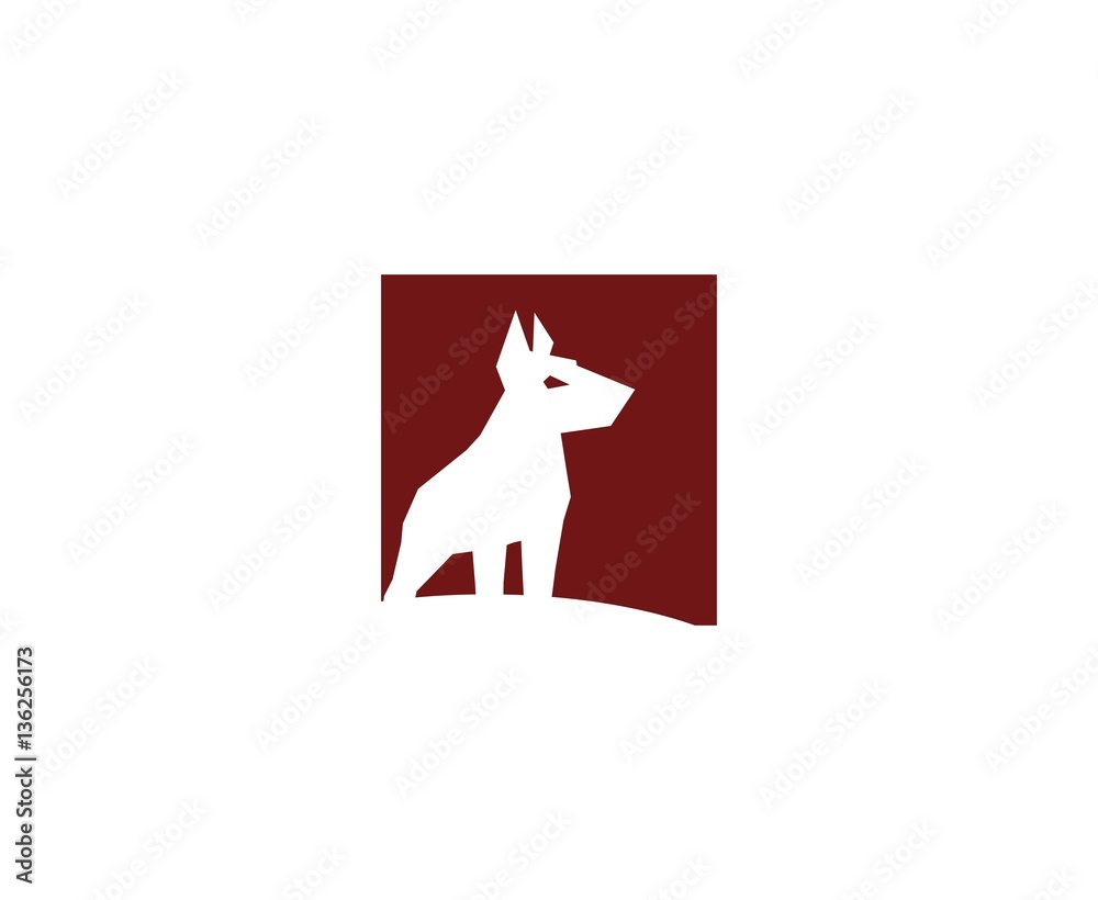 Obraz premium Dog logo