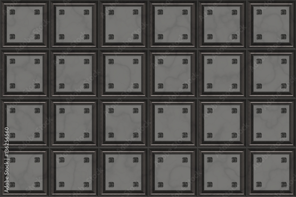 Repeating wide metallic tile background Repeating wide metallic tile background