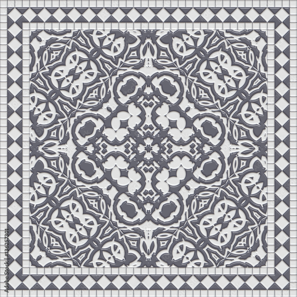 Ornamental Dutch tile Ornamental Dutch tile