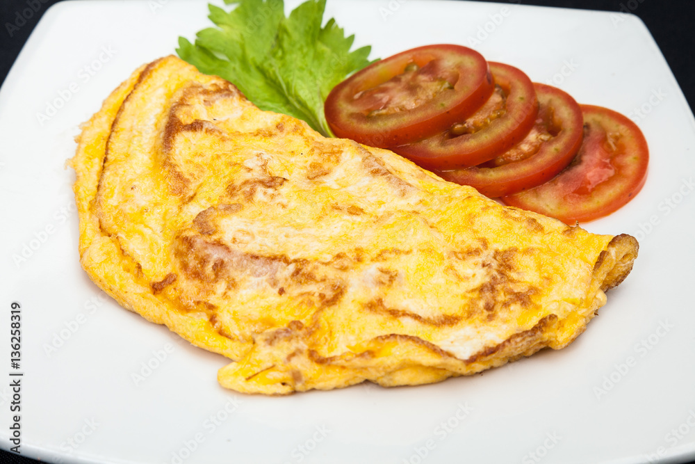 Omelet eggs breakfast Stock Photo | Adobe Stock