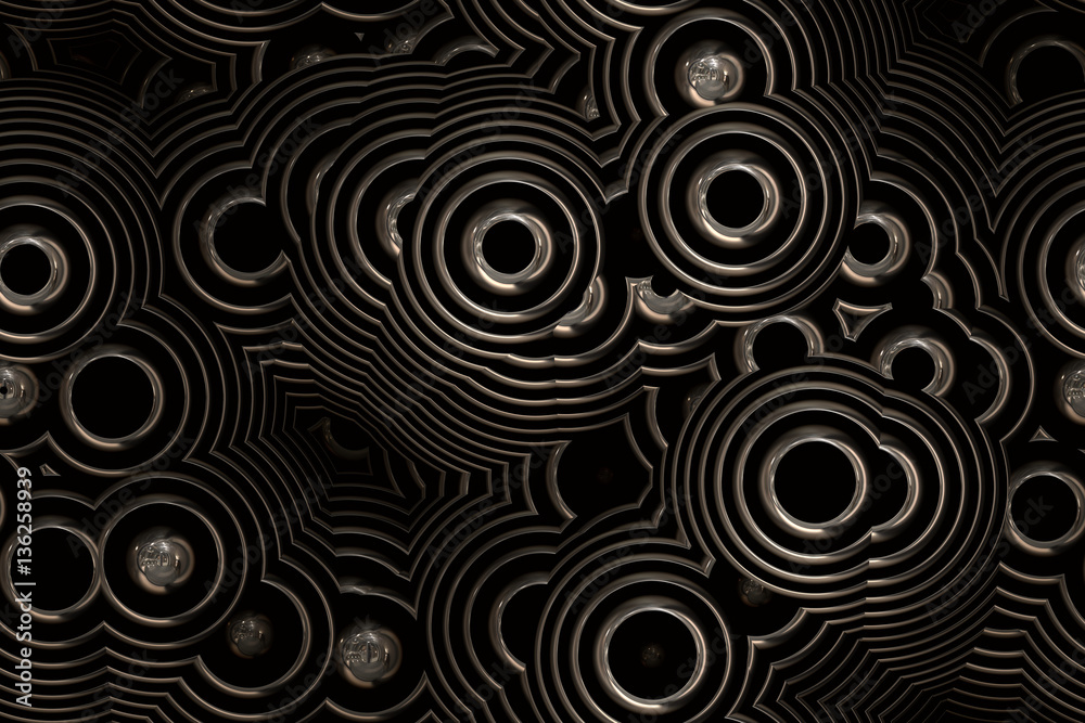 Wide repeating absract metal bubble background Wide repeating absract metal bubble background