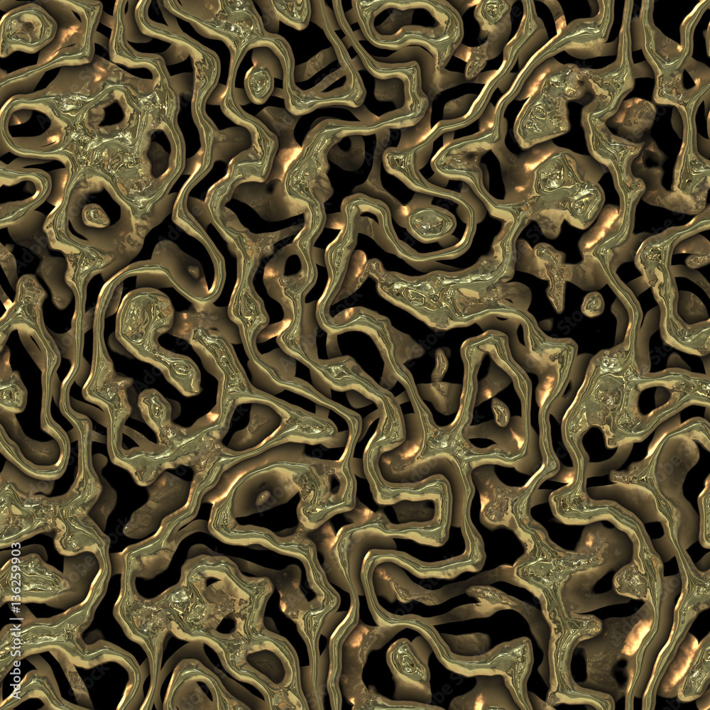 Repeating smelted metal  background