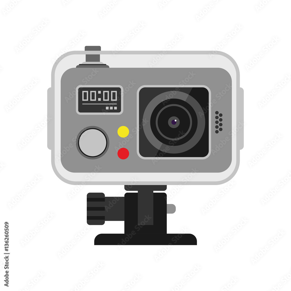 Web camera vector illustration on white Web camera vector illustration on white