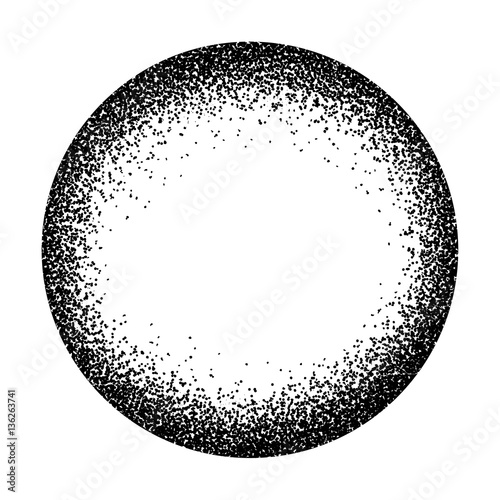 Vector grunge round spot