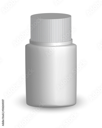 Vector bottle mockup for drug 