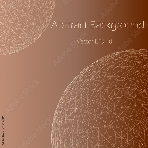 Abstract  background with wire globe 
