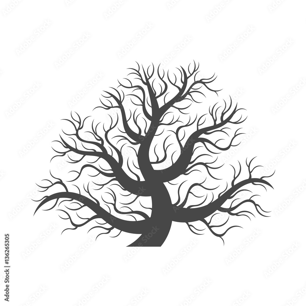 Obraz premium Silhouette of a lonely tree