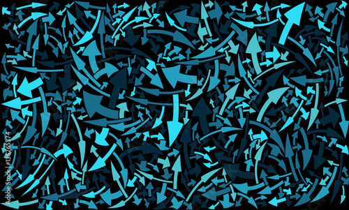 Chaotic  arrow  vector   abstract background 