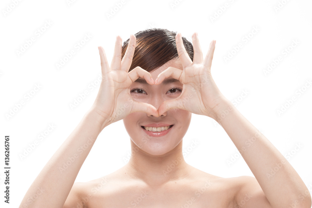 facial makeup of young asian beautiful woman facial makeup of young asian beautiful woman