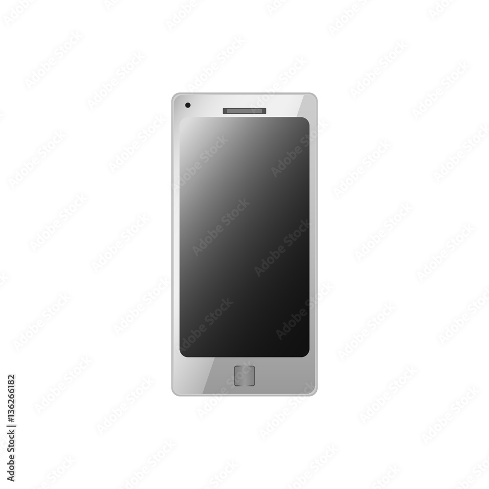 white smartphone vector mockup, phone template with black screen over white, vector illustration white smartphone vector mockup, phone template with black screen over white, vector illustration