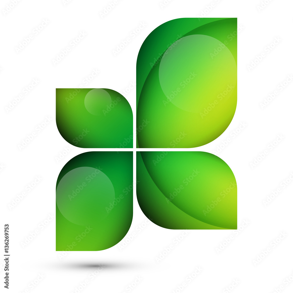 ekologiczne logo wektor