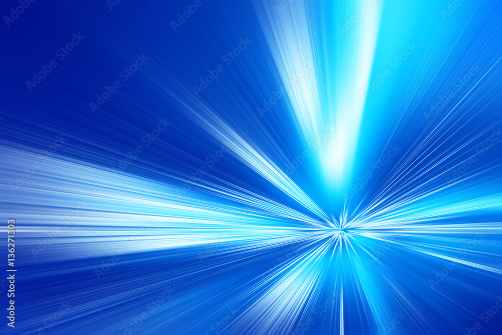 Abstract image of speed motion in the tunnel.