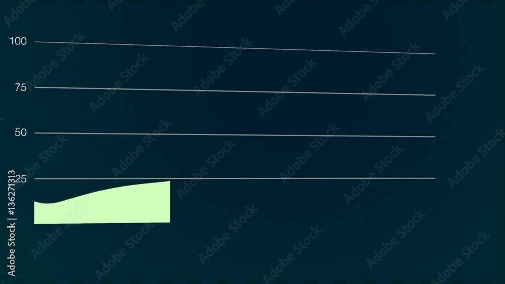 Area graph forms data distribution as it summarizes generic performance. Designers can use almost any data message they choose..