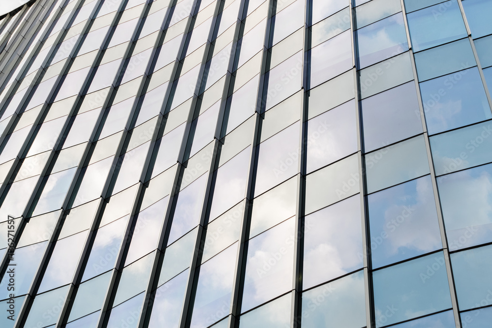 Reflection of tower building business on building mirror. Abstract background. Reflection of tower building business on building mirror. Abstract background.