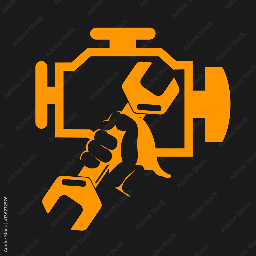 Engine check symbol Engine check symbol