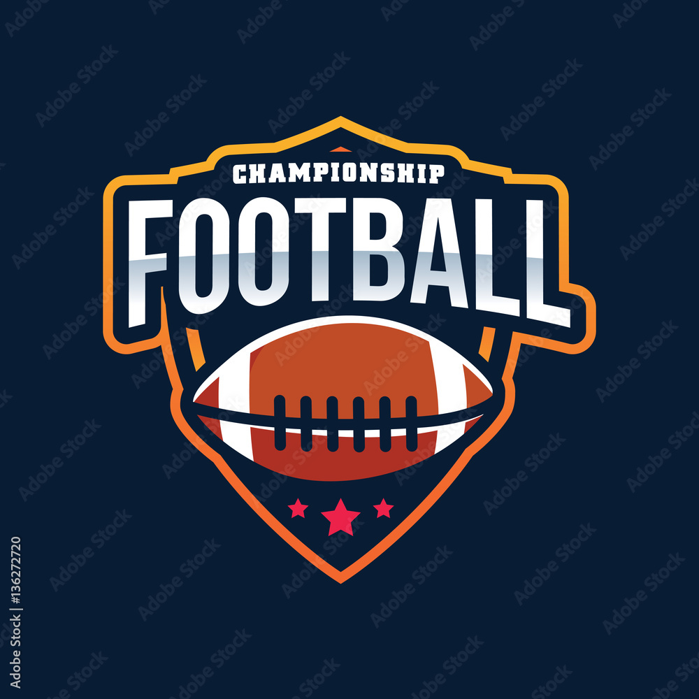 Obraz premium American Football Logo Sport