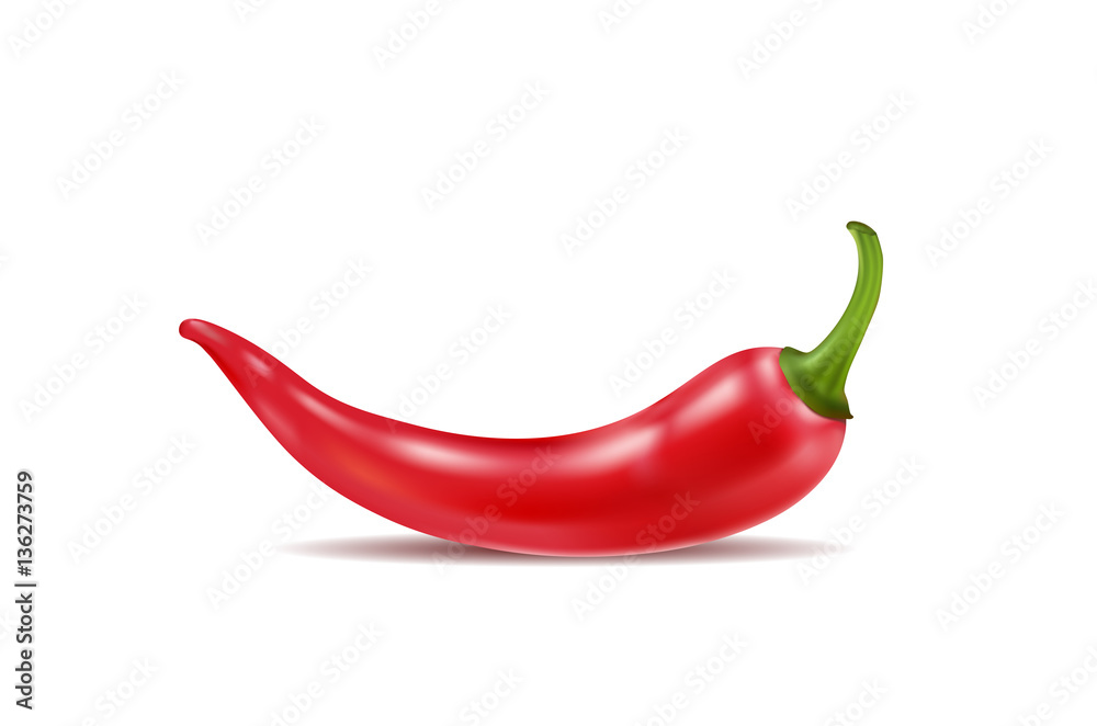 Red hot peppers on white background Red hot peppers on white background