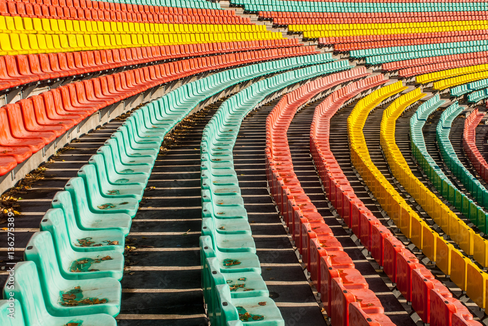 Naklejka premium colored seats