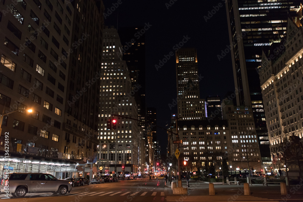 Manhattan at night