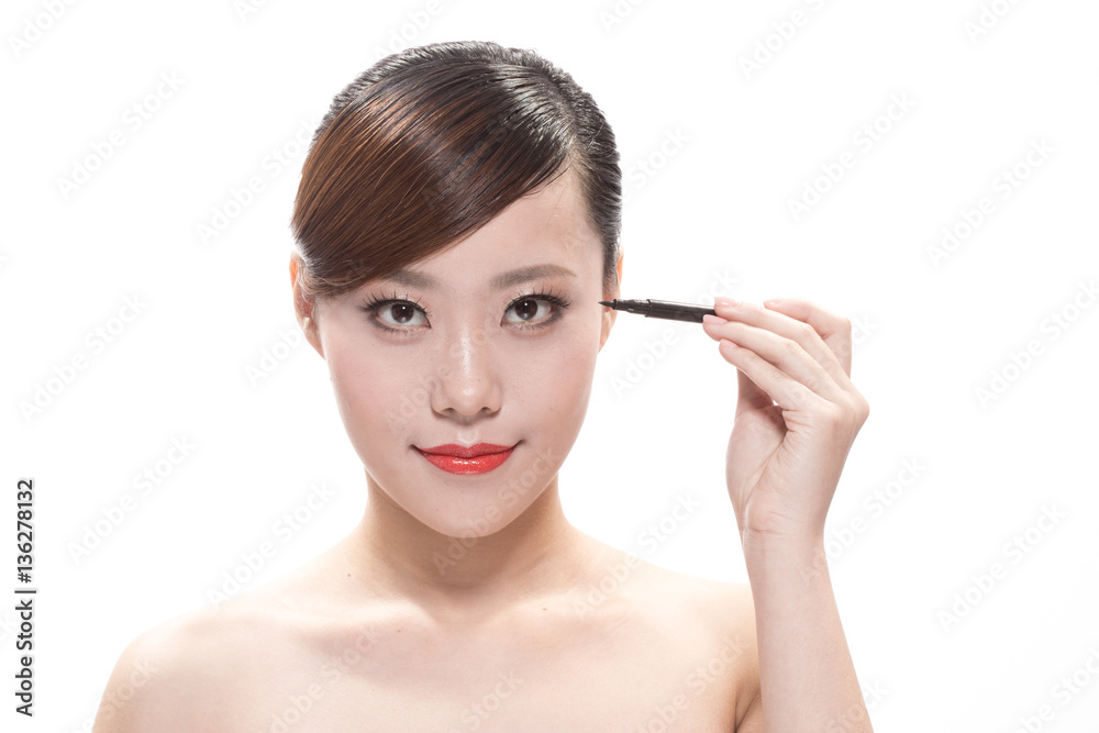 facial makeup of young asian beautiful woman facial makeup of young asian beautiful woman