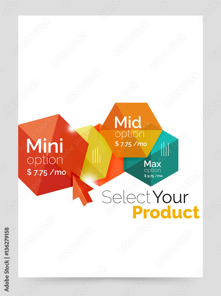 Business a4 brochure or flyer template with options Business a4 brochure or flyer template with options