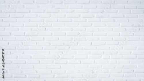 White brick wall background and textured