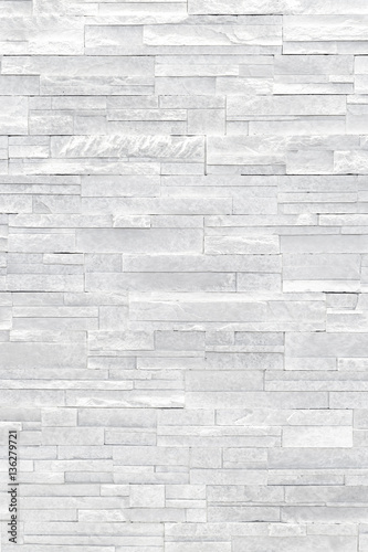 White stone veneer wall texture. Stone veneer tiles stacked flat make beautiful & modern accent walls in interior design. Use this gray texture as wallpaper, background, backdrop and more!