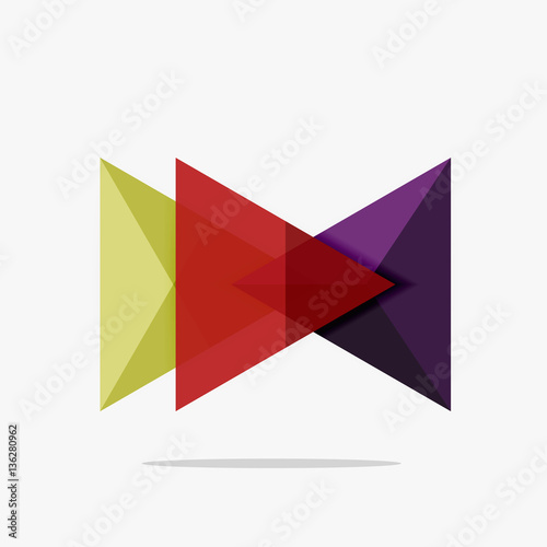 Free Download Blank triangle layout business template - GFXLoad