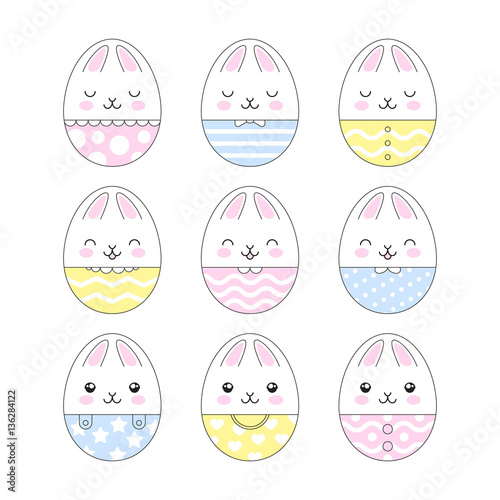 Easter bunny eggs
