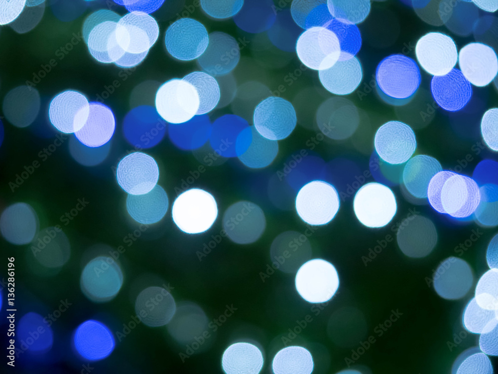 blue bokeh