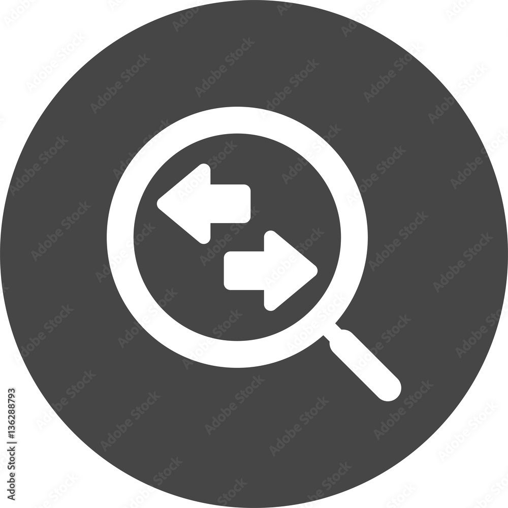 magnifying-glass-with-two-way-arrows icon magnifying-glass-with-two-way-arrows icon
