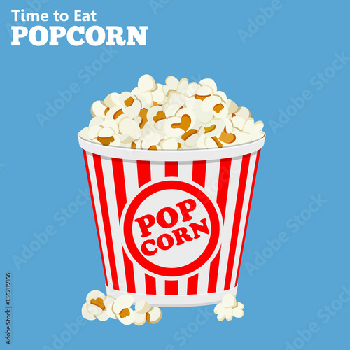 paper bag full of popcorn