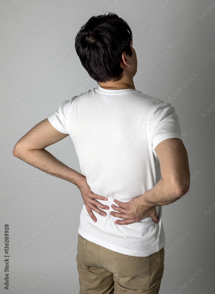 Obraz premium young man having a backache