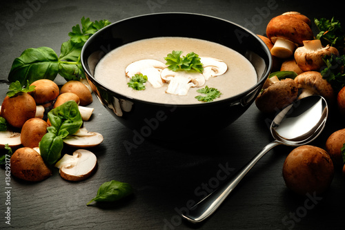 champignon creme suppe photo