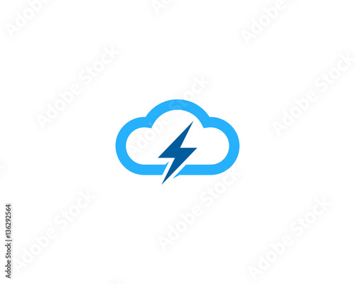 Cloud Power Energy Logo Design Element