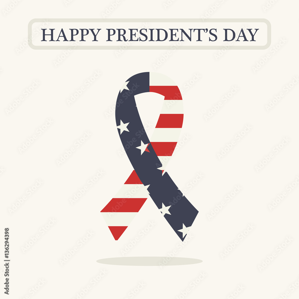 Obraz premium presidents day. map of America. The Statue of Liberty