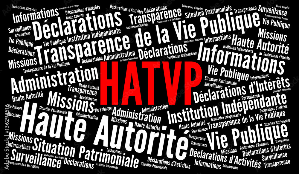 HATPV, Haute Autorité pour la transparence de la vie publique nuage de mots HATPV, Haute Autorité pour la transparence de la vie publique nuage de mots