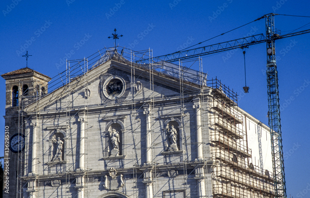 Obraz premium Church, renovation, Italy, Friaul-Julian Venetia, Palmanova