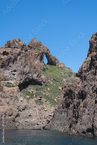 Rocky coast of the natural park Scandola photo