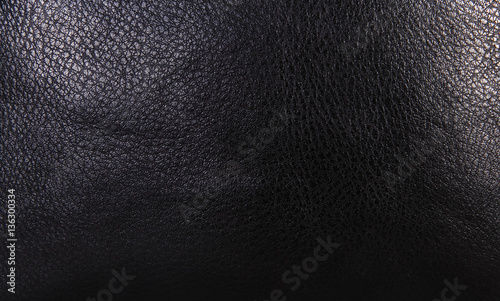 Black grain leather.Texture or Background.