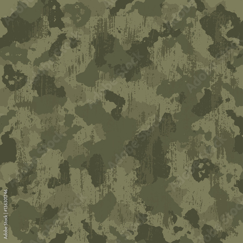 vector military camouflage pattern in green colors