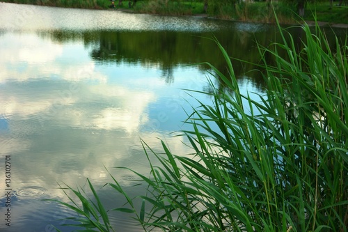 reflection of clouds in Lake City