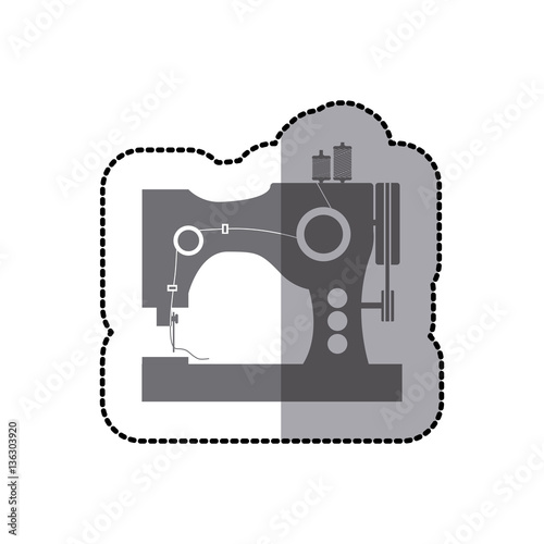 Sewing equipment and tools icon vector illustration graphic design