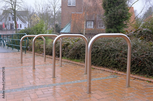 Fahrradständer am Marktplatz von Osterholz-Scharmbeck