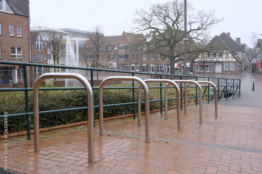 Fahrradständer am Marktplatz von Osterholz-Scharmbeck Fahrradständer am Marktplatz von Osterholz-Scharmbeck