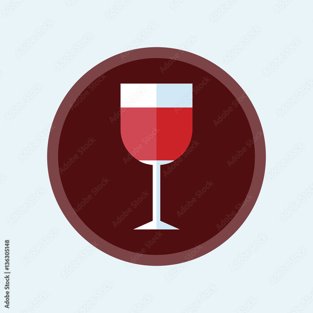 Wine glass icon vector illustration in flat style isolated on white background. Design element for Wedding, anniversary, Birthday, Valentines Day, party invitations. Wine glass icon vector illustration in flat style isolated on white background. Design element for Wedding, anniversary, Birthday, Valentines Day, party invitations.