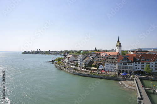 Blick auf Friedrichshafen am Bodensee, Baden-Wuerttemberg, Deutschland, Europa