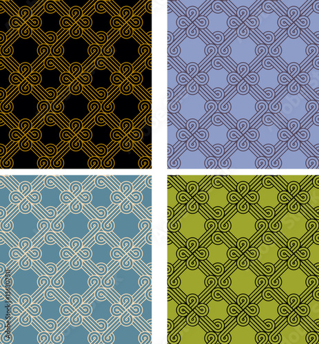 Vintage seamless colorful pattern vector backgrounds