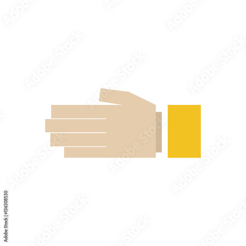 Hand gesture sign icon vector illustration graphic design